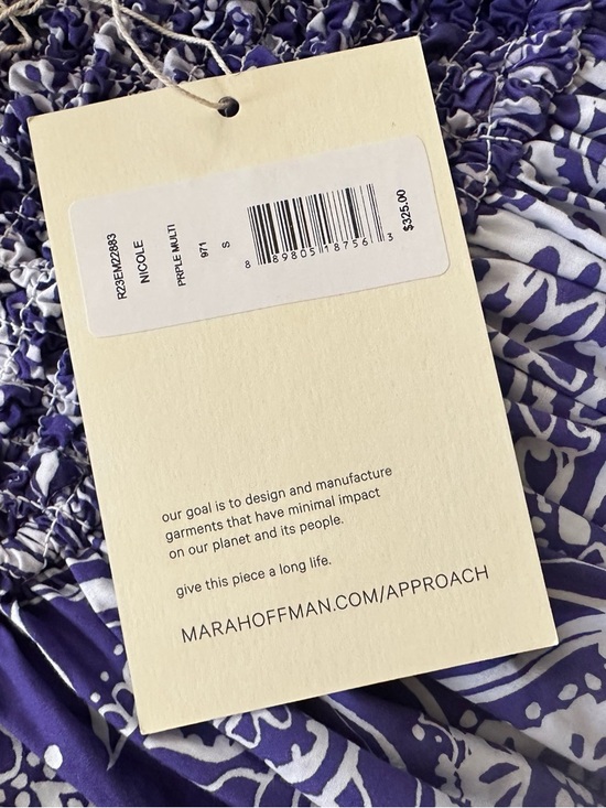 Mara Hoffman - Organic Cotton Nicole Maxi Skirt / Strapless Dress - Size Small - Picture 15 of 16